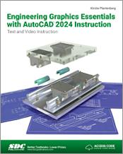 Engineering Graphics Essentials with AutoCAD 2024 Instruction book cover